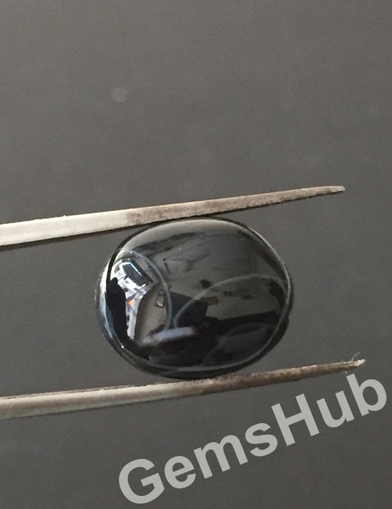 Natural Certified Sulemani Black Hakik Stone, 9.65 ct